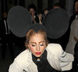 Lady GaGa kam mit Micky-Maus-Ohren zu einer Schau bei der Fashion Week