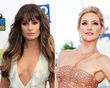 Lea Michele und Kate Hudson standen für "Glee" gemeinsam vor der Kamera 