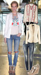Poppy Delevigne kam im rockigen Folklore-Style zur Fashion Week