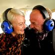 Mit einem Hubschrauber-Flug überzeugte Sandra von ihrem Clemens 