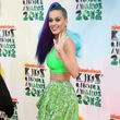 Katy Perry posierte im neongrünen Look bei den Kids Choice Awards