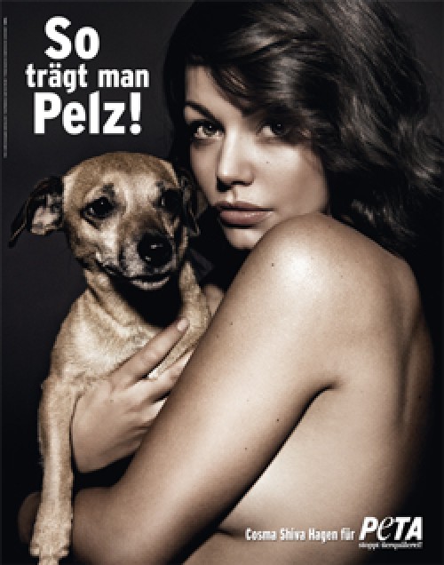 Cosma Shiva Hagen, Nina Hagen - Cosma Shiva Hagen zog sich für PETA aus Cosma Shiva Hagen, Nina Hagen - Cosma Shiva Hagen zog sich für PETA aus