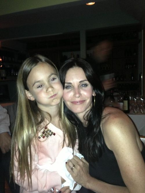 Courteney Cox hat gemeinsam mit ihrer Tochter Coco (8) gefeiert