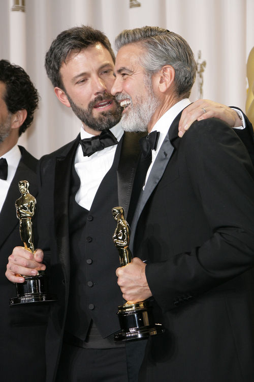 George Clooney und Ben Affleck waren sich bei den Oscars einig George Clooney und Ben Affleck waren sich bei den Oscars einig