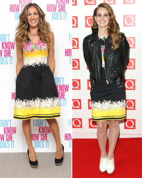 Sarah Jessica Parker und Lana Del Rey trugen wirklich das gleiche Kleid Sarah Jessica Parker und Lana Del Rey trugen wirklich das gleiche Kleid