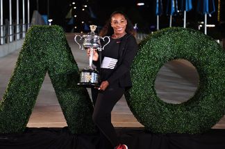 Serena Williams nach ihrem Sieg bei den Australian Open Serena Williams nach ihrem Sieg bei den Australian Open