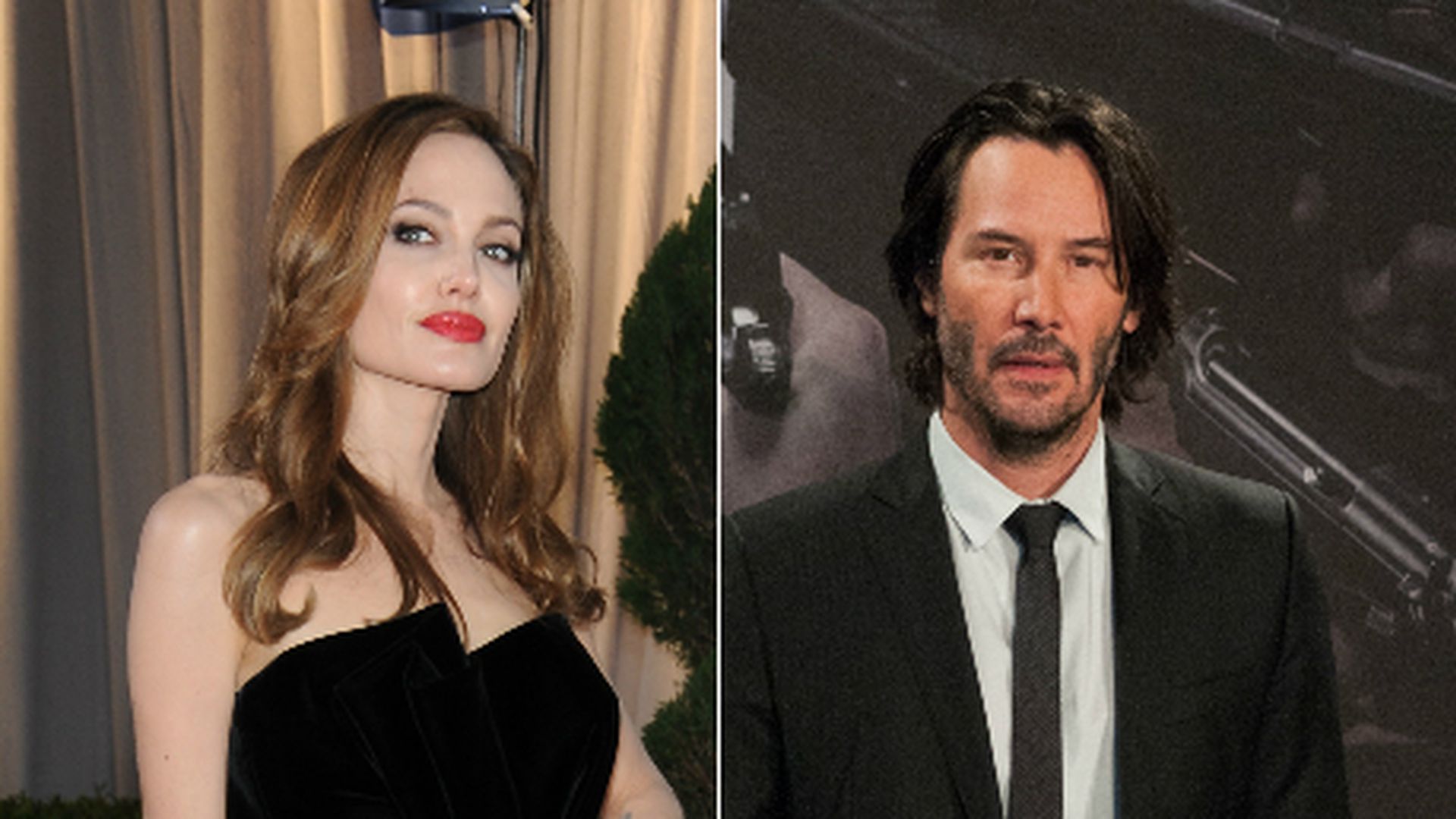 Irres Liebesgerücht Angelina Jolie soll Keanu Reeves daten Promiflash.de