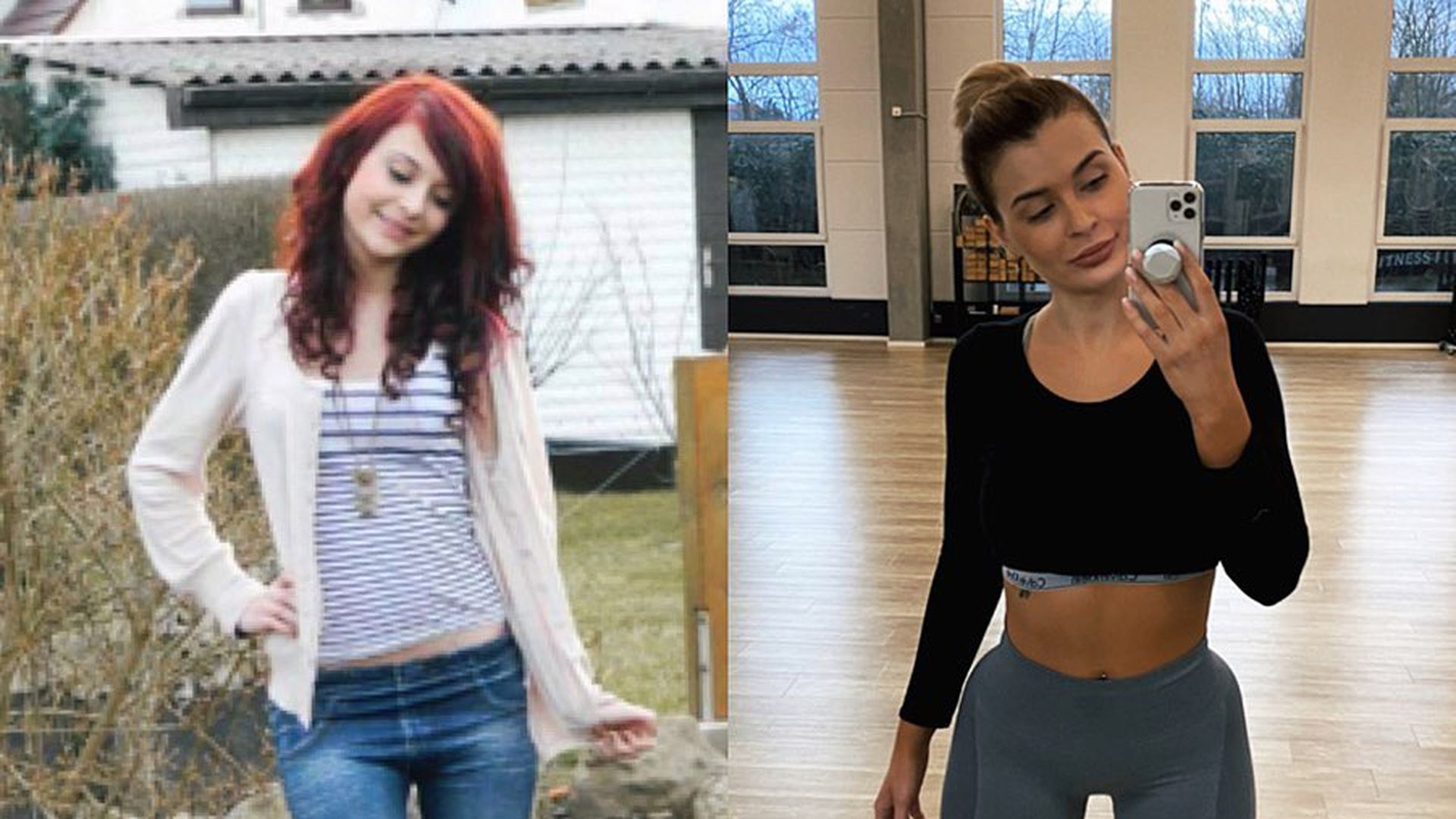 Lisa Del Piero Diese beiden Bilder trennen 20 Kilo!