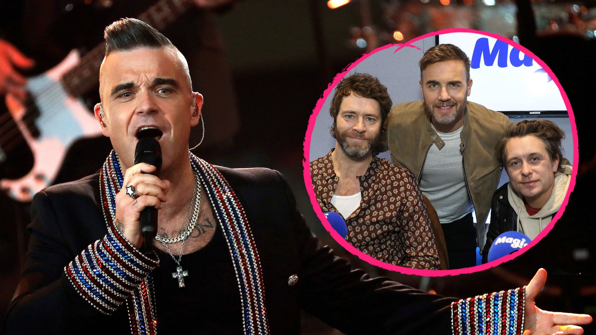 Für OnlineGig Robbie Williams und Take That wieder vereint