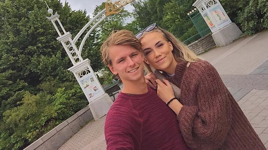 Adrian Ovlien mit seiner Freundin Tonje