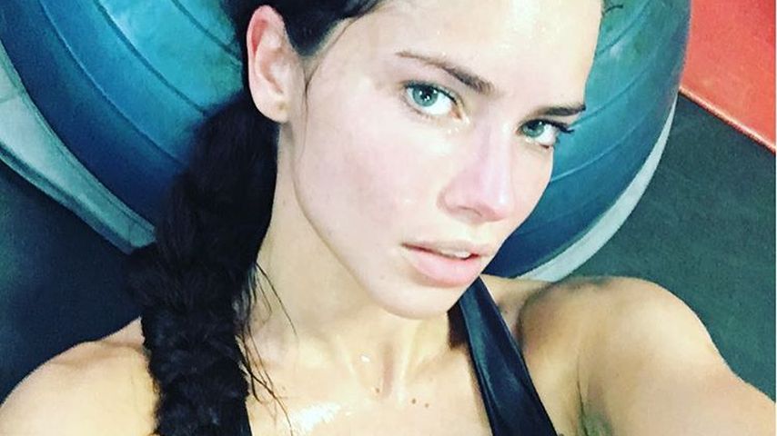 Adriana Lima nach ihrem Workout