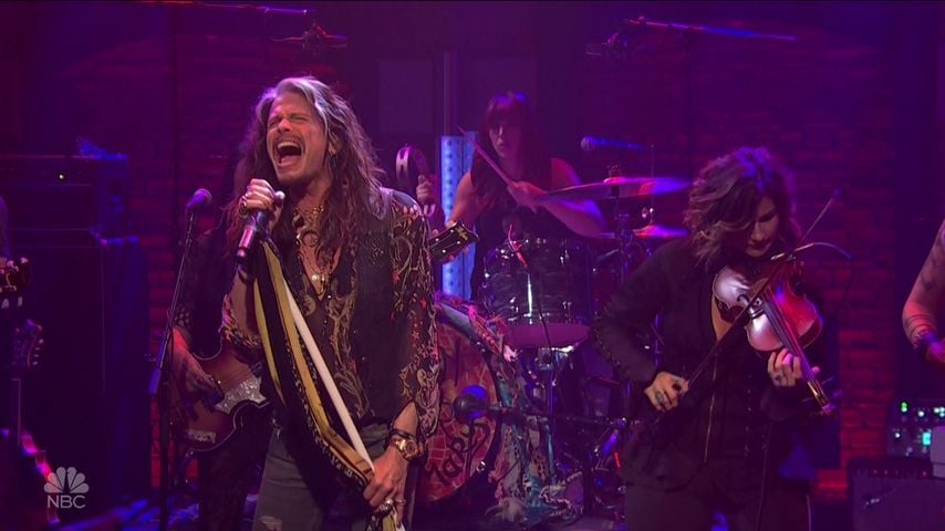 "Aerosmith"-Frontmann Steven Tyler bei "Late Night With Seth Meyers"