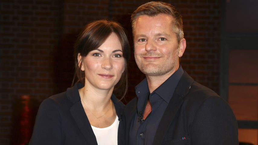André Dietz mit Gattin Shari Dietz bei der Aufzeichnung der WDR-Talkshow 'Kölner Treff'