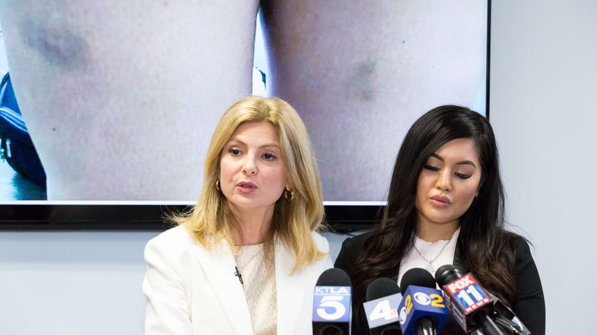 Andrea Buera (rechts) mit ihrer Anwältin Lisa Bloom