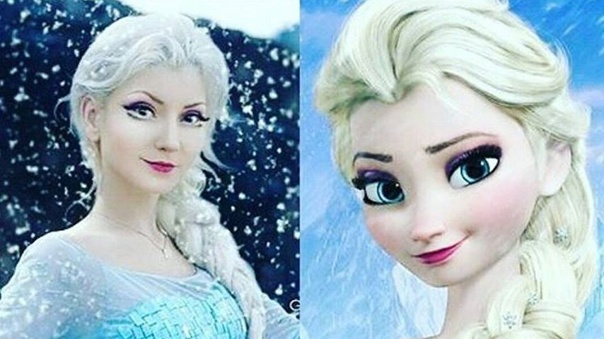 Andressa Damiani Valcanaia und Elsa von Frozen