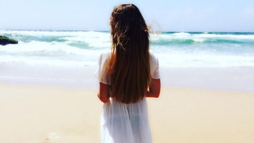 Angelina Heger im Urlaub