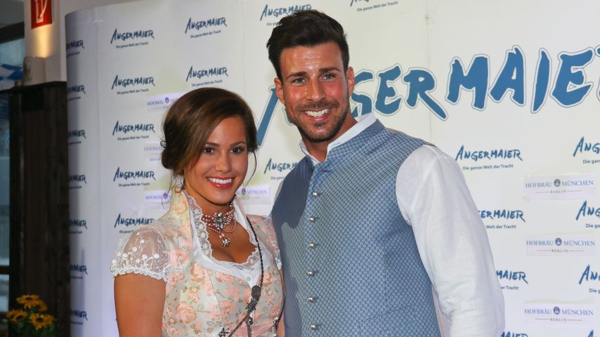 Angelina Heger und Leonard Freier bei der Angermaier Trachten Nacht 2016 im Hofbräu in Berlin