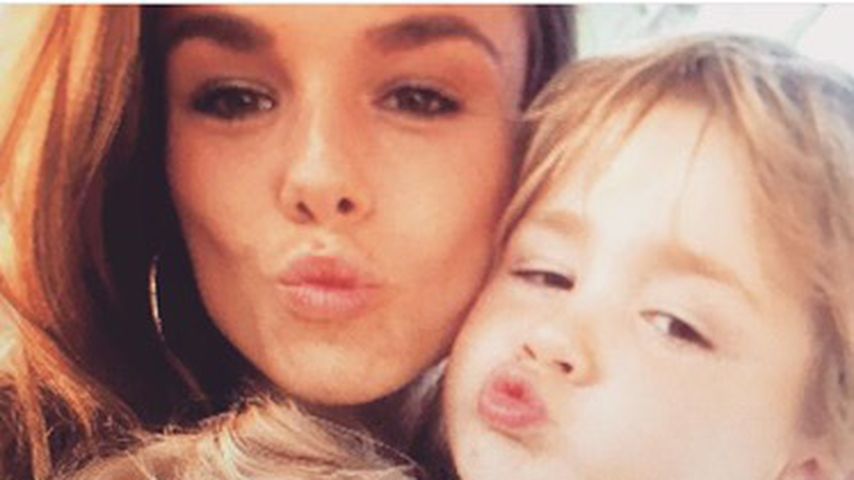 Angelina Posth mit ihren Kindern Milla und Leon