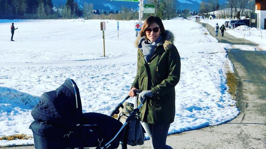 Kurz nach Geburt: Anna-Maria Zimmermann zeigt Babygesicht