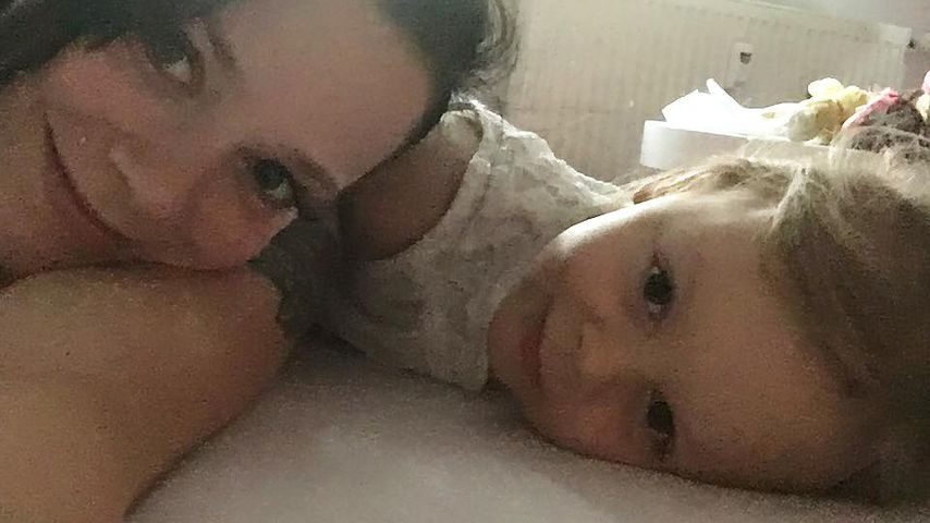 Anne Wünsche mit ihrer Tochter Miley