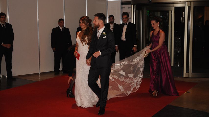Antonella und Lionel Messi bei ihrer Hochzeit