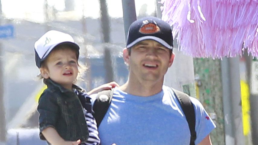 Ashton Kutcher mit Töchterchen Wyatt in Los Angeles