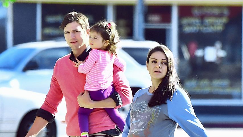 Ashton Kutcher und Mila Kunis mit Tochter Wyatt