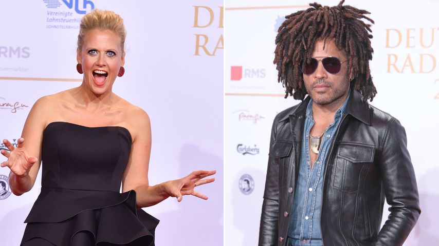 Promi-Ladys in love: Lenny Kravitz beim Deutschen Radiopreis