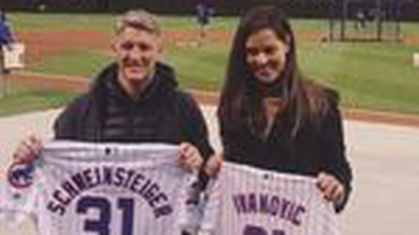 Bastian Schweinsteiger und Ana Ivanovic beim Chicago-Cubs-Spiel