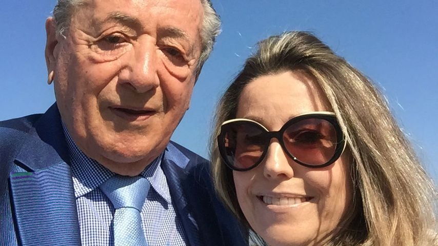 Bauunternehmer Richard Lugner mit seiner neuen Freundin Andrea