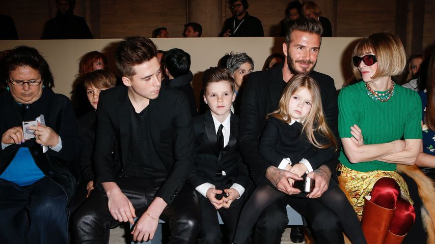 David Beckham, Brooklyn Beckham, Romeo Beckham, Harper Seven Beckham und Cruz Beckham
