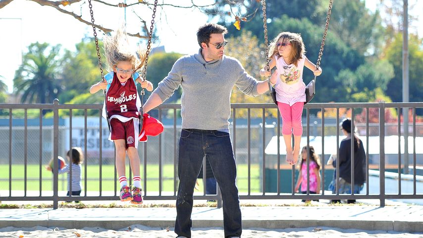 Ben Affleck und seine Töchter Seraphina Affleck und Violet Affleck