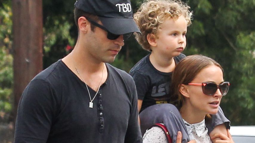 Benjamin Millepied und Natalie Portman mit Söhnchen Aleph