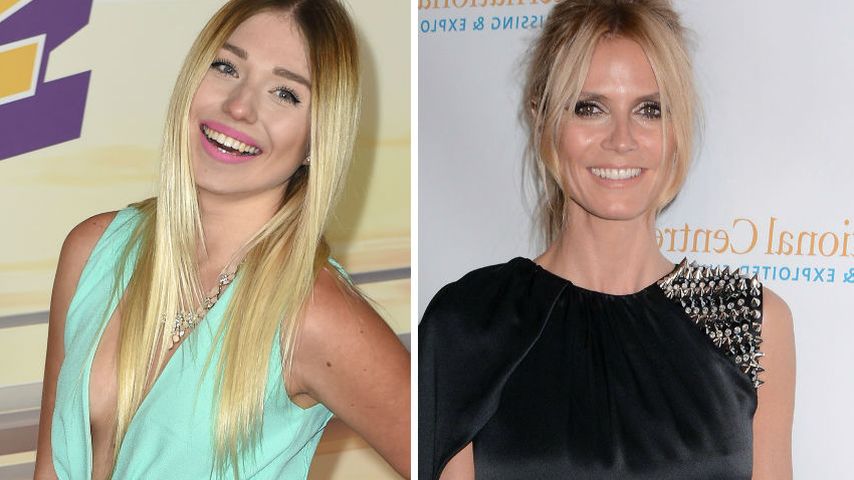 Bibi Heinicke und Heidi Klum