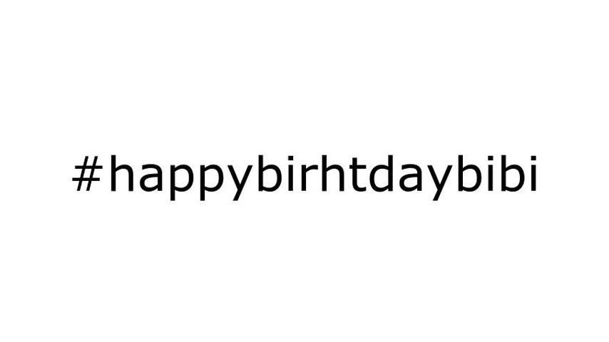 Bibi Heinickes fehlerhafter Geburtstag-Hashtag