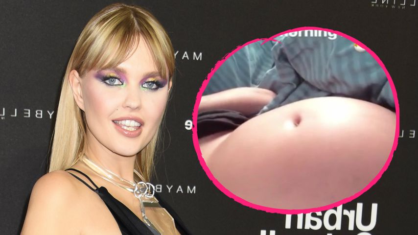 Bonnie Strange im achten Monat: Ihr Baby strampelt fleißig