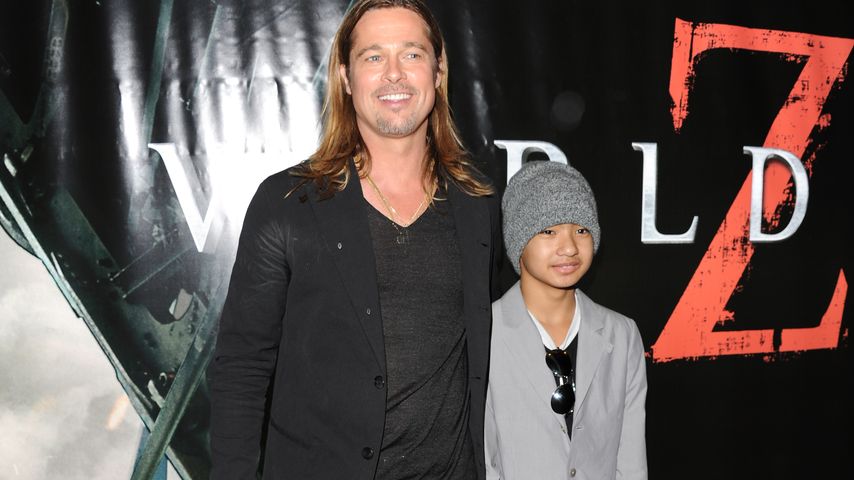 Brad Pitt und Maddox Jolie-Pitt