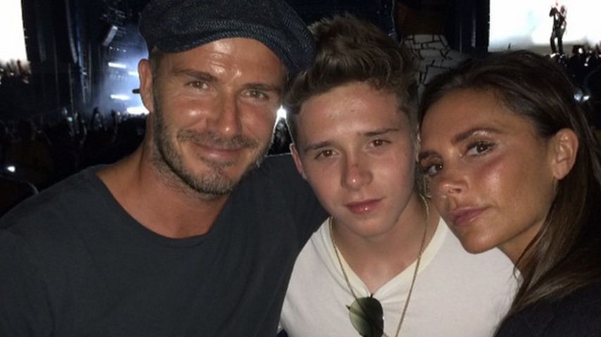 David Beckham, Victoria Beckham und Brooklyn Beckham