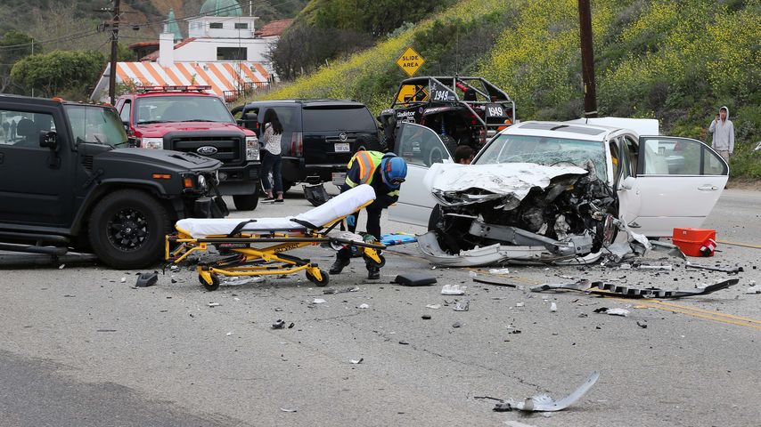 Unfallort von Caitlyn Jenner
