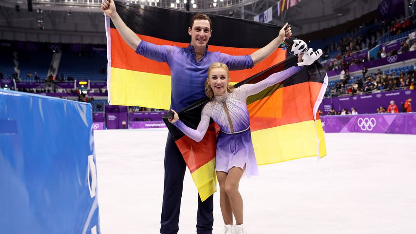 Bruno Massot und Aljona Savchenko, Deutsches Eiskunstlaufpaar bei Olympia 2018