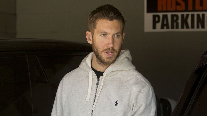 Calvin Harris in einer Parkgarage in Los Angeles