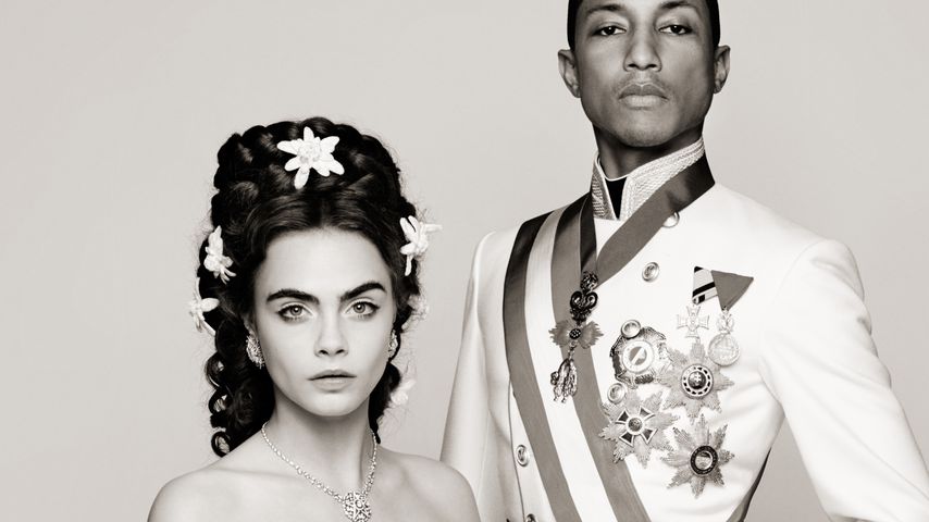 Cara Delevingne und Pharrell Williams