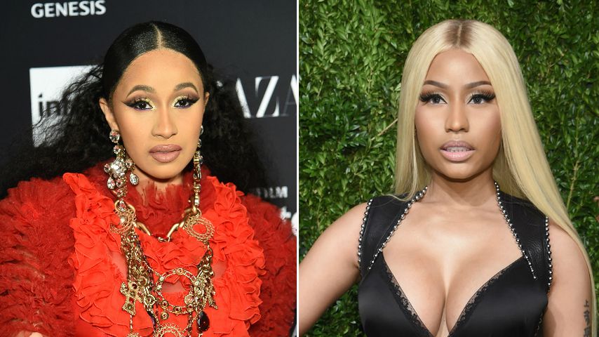 Rapperinnen-Fight: Cardi B wirft Schuh nach Nicki Minaj!