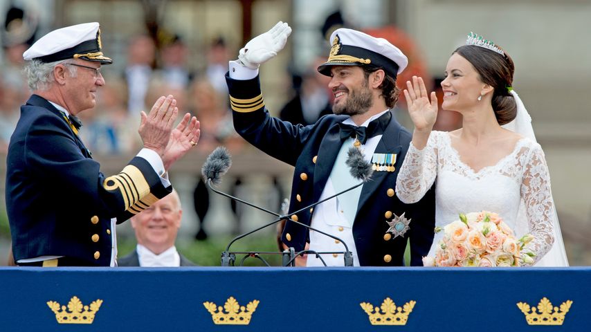 Prinz Carl Philip von Schweden, Sofia Hellqvist und Carl Gustaf