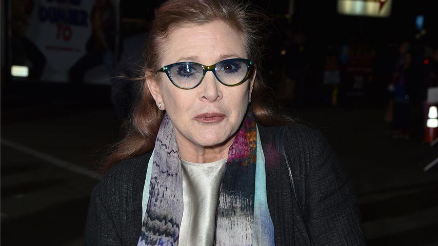 Carrie Fisher bei einer Premiere 2014