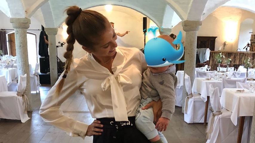 So bekommt Cathy Hummels Karriere & Baby unter einen Hut!