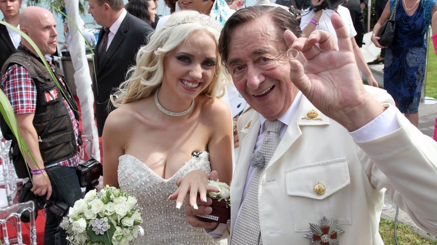 Cathy und Richard Lugner bei ihrer Verlobung im August 2014 in Velden