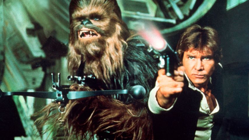 Peter Mayhew und Harrison Ford