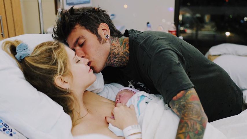 Chiara Ferragni mit ihrem Verlobten Fedez und Sohn Leone
