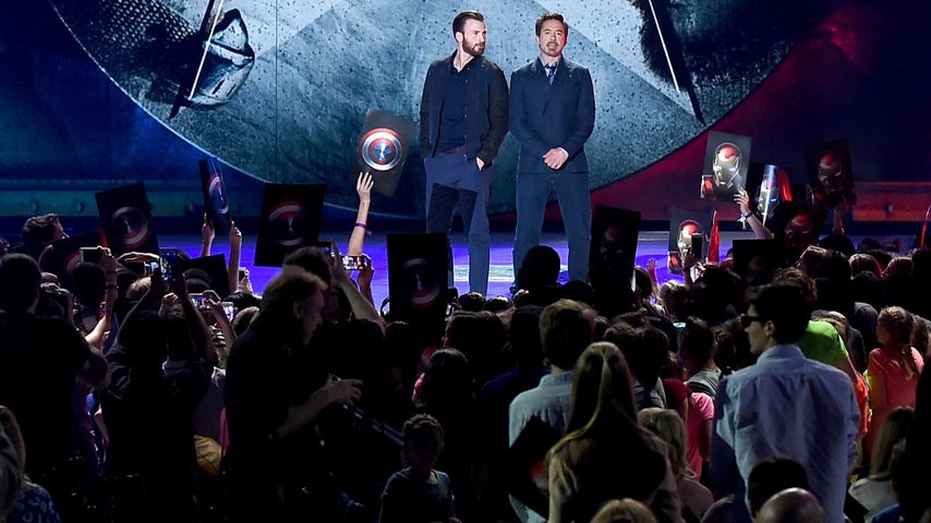 Robert Downey Junior und Chris Evans
